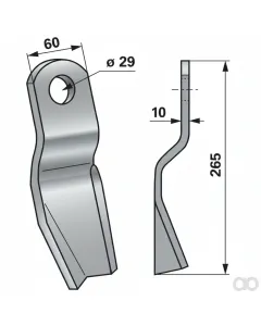 Prillinger - 00690180 - Schlegelmesser Anstelle Braun