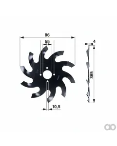 Prillinger - 00690263 - Rollhackstern Stangen 4Mm