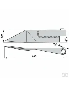Prillinger - 00700115 - Entmistungsschieber Stangen Laeng