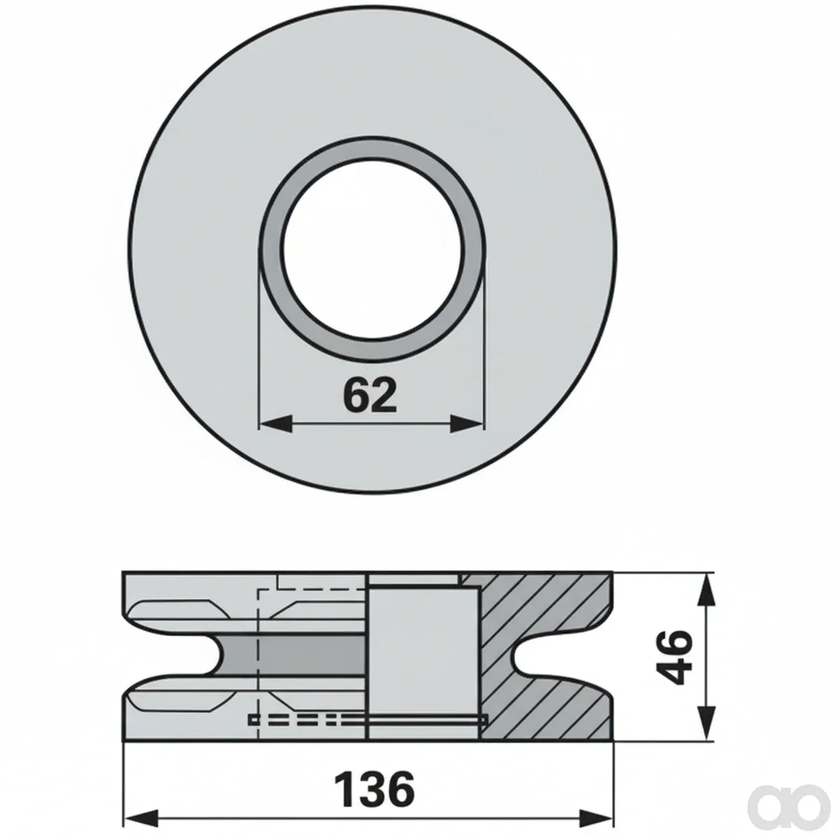 Prillinger - 00700128 - Kettenrad 8x31 Mm 6Z Oben Zu S