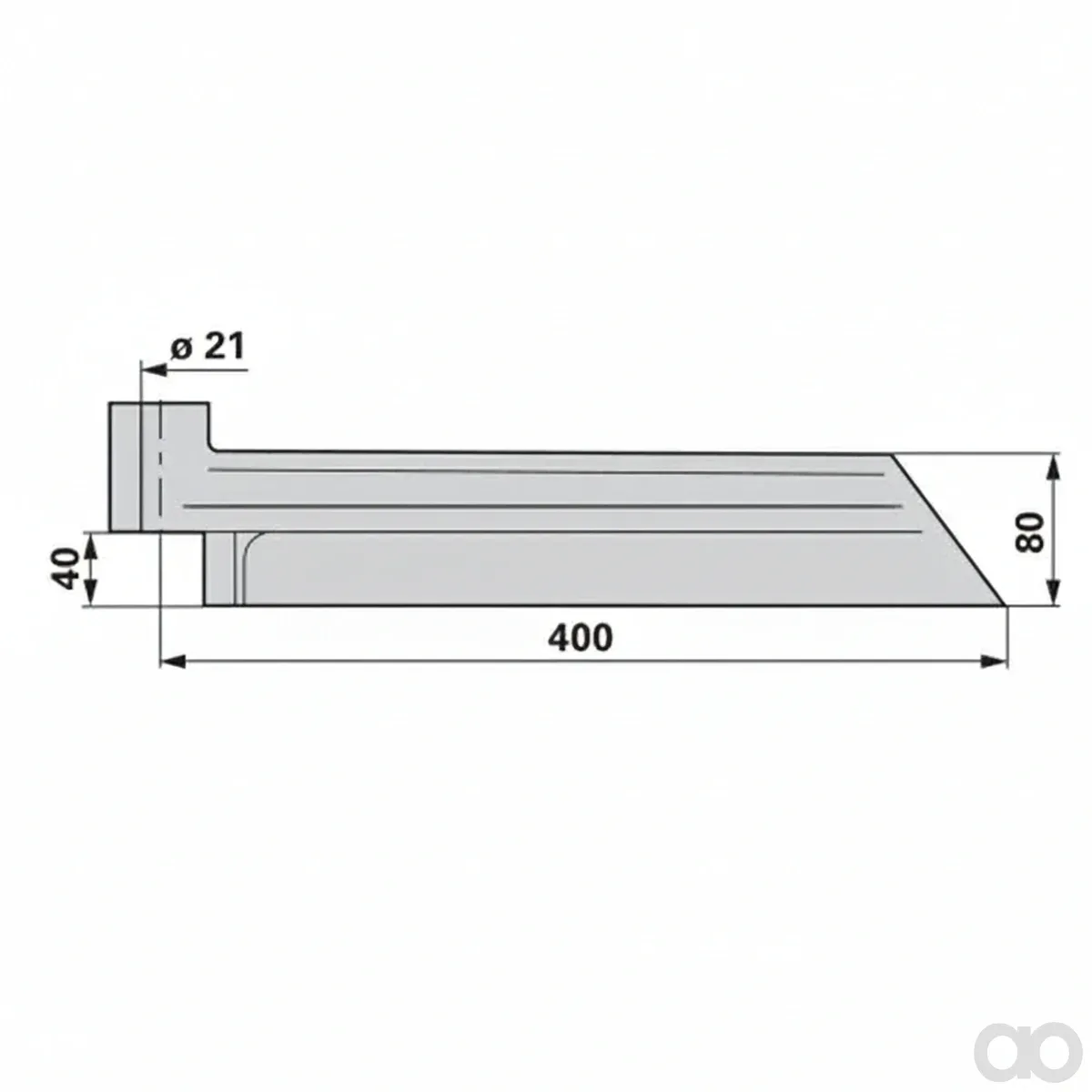 Prillinger - 00700137 - Entmistungsschieber Rechts Laeng