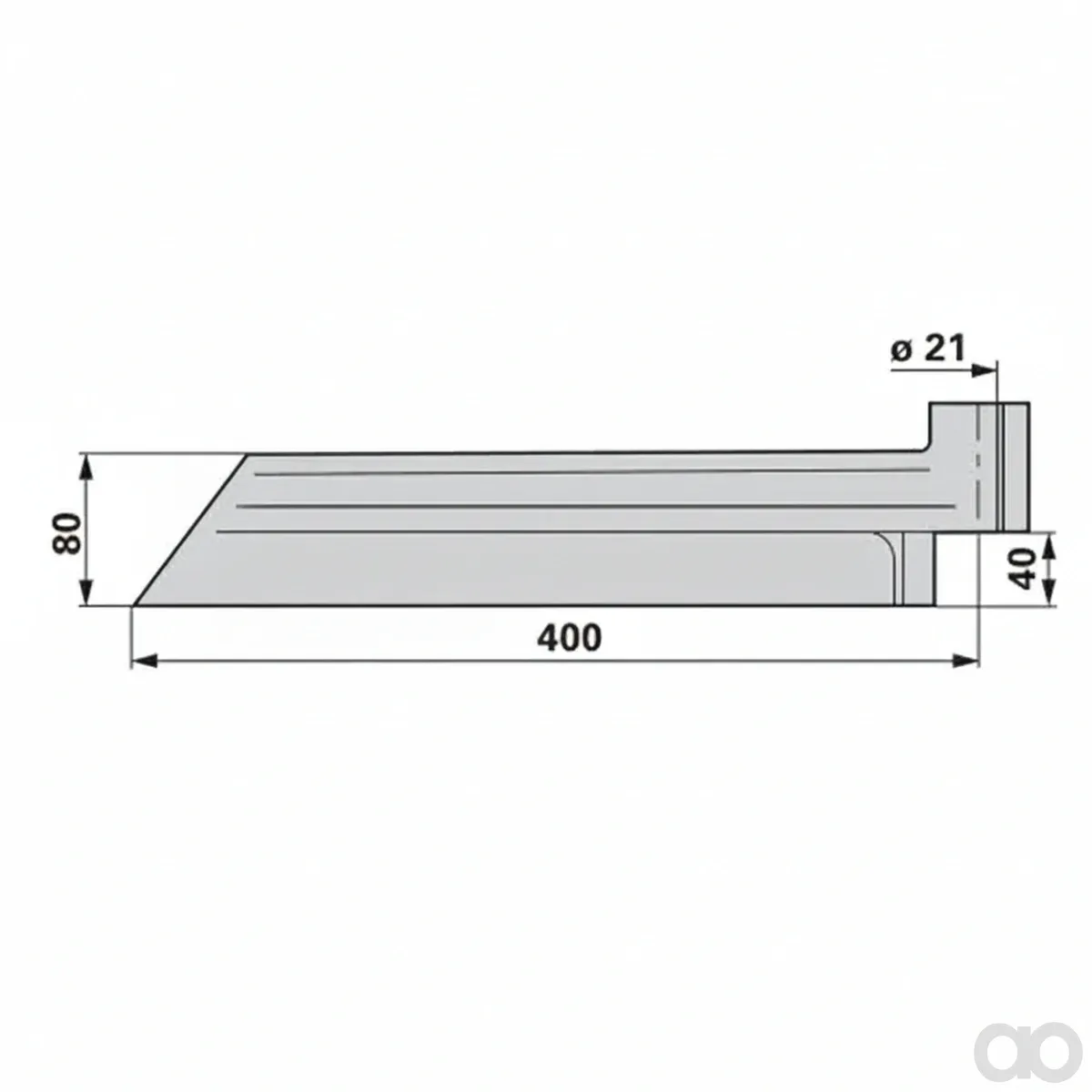Prillinger - 00700138 - Entmistungsschieber Stangen Laeng