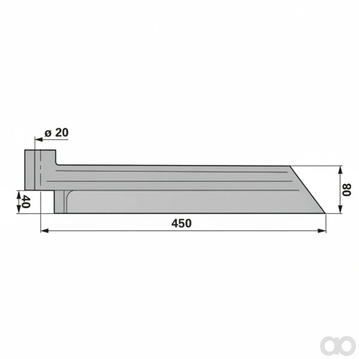 Prillinger - 00700139 - Entmistungsschieber Rechts Laeng