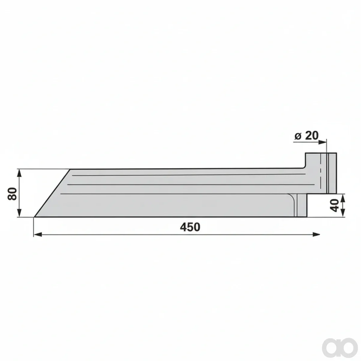 Prillinger - 00700140 - Entmistungsschieber Stangen Laeng