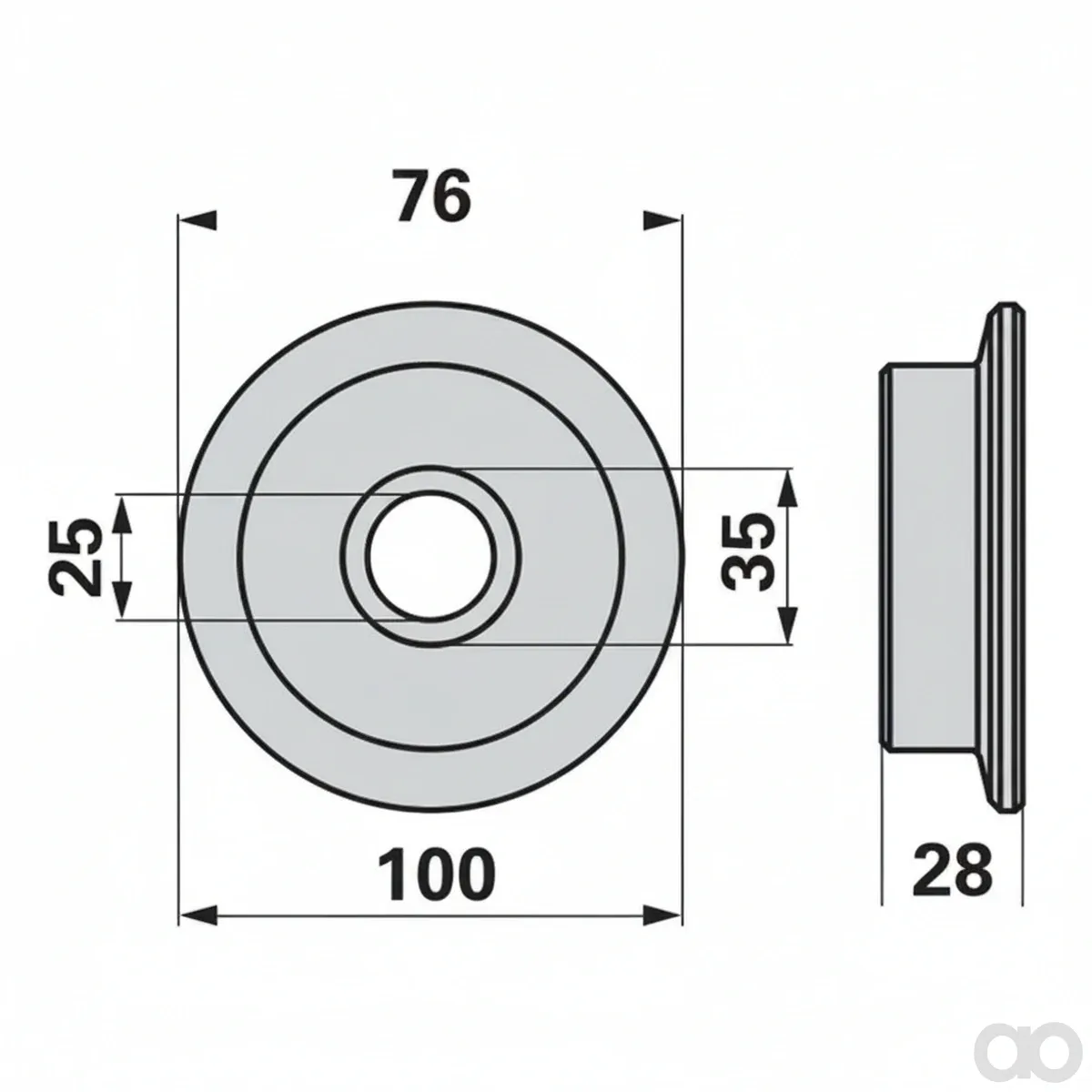 Prillinger - 00700142 - Laufrad Dm 76 Mm Zu Agrar