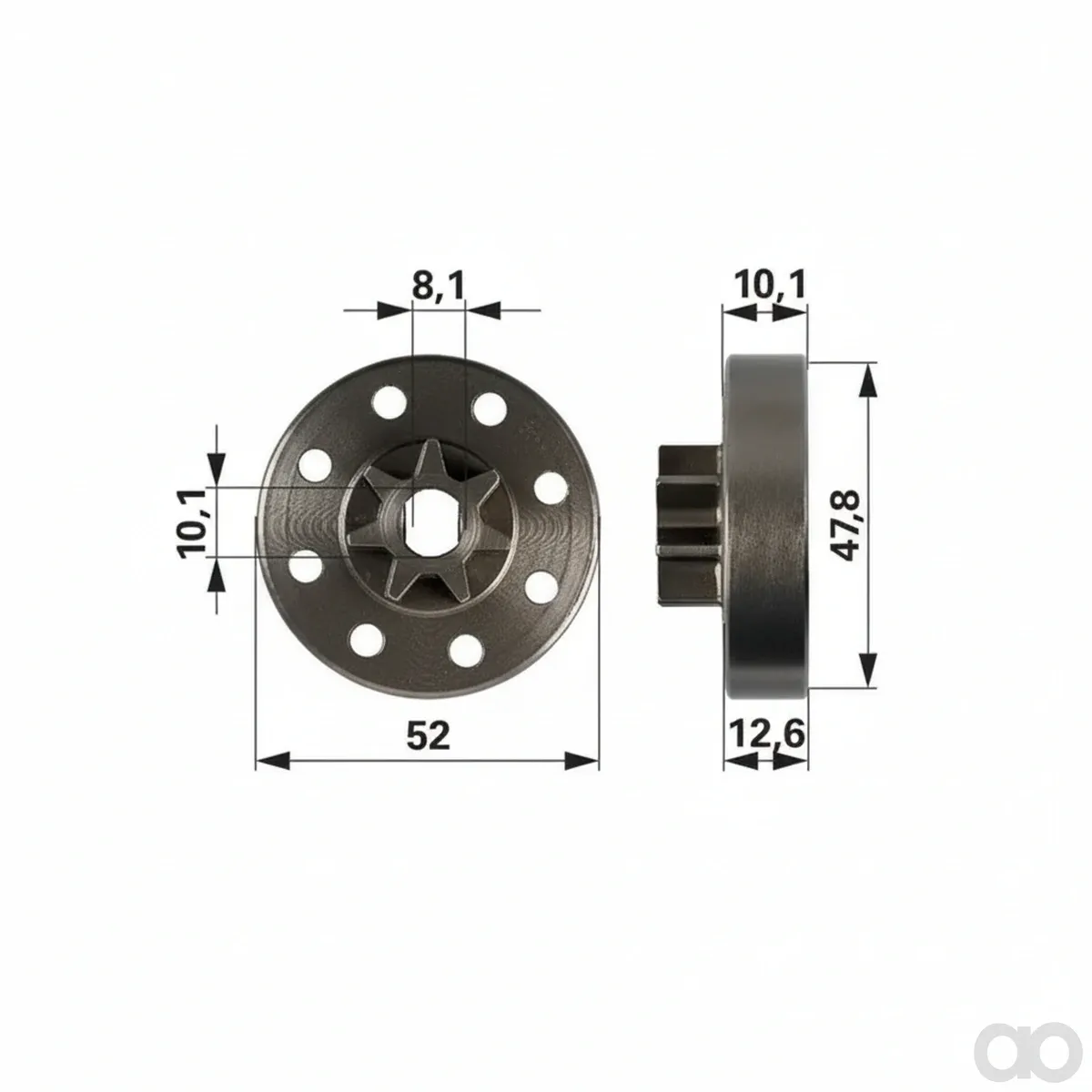 Prillinger - 00760173 - Spurkettenrad-Longlife T.: 1/4"