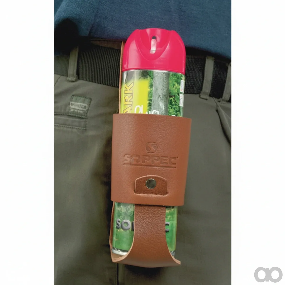 Prillinger - 00763083 - Spruehdosenhalter Aus Leder Ohne