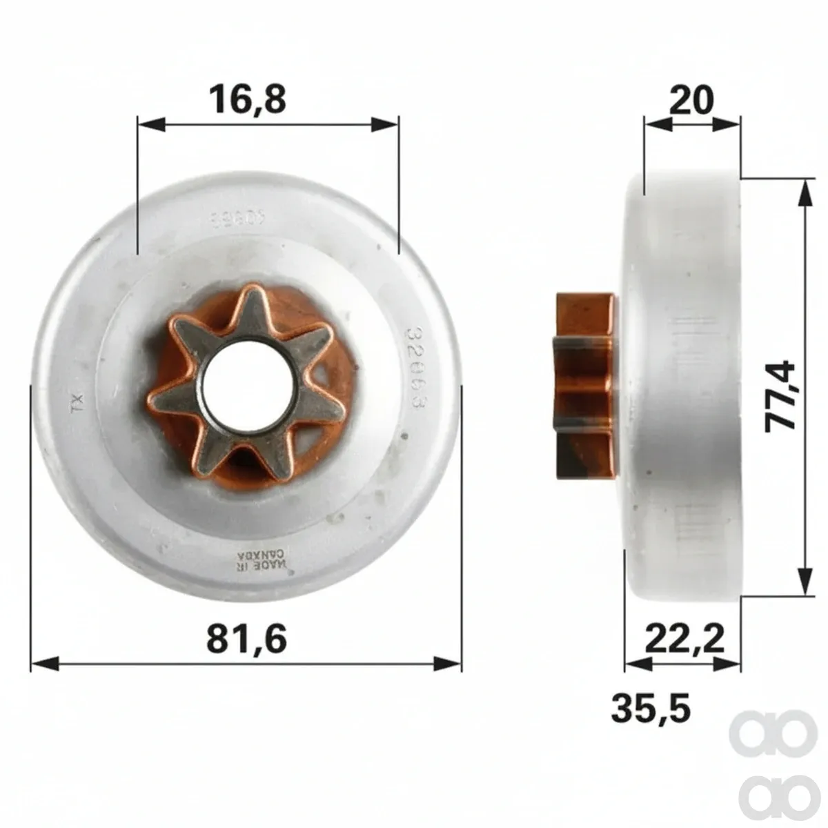 Prillinger - 00763170 - Spurkettenrad Anstelle Von Oregon