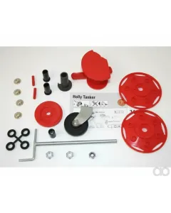 Rolly Toys - R12277 - Güllefass, Jumbo, Silber-Rot, Ab 3 Jahren, Rollytanker