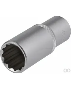 SW Stahl - 05632L - Tiefe Stecknuesse 10 Stueck, 1/2 Zoll 12-Punkt